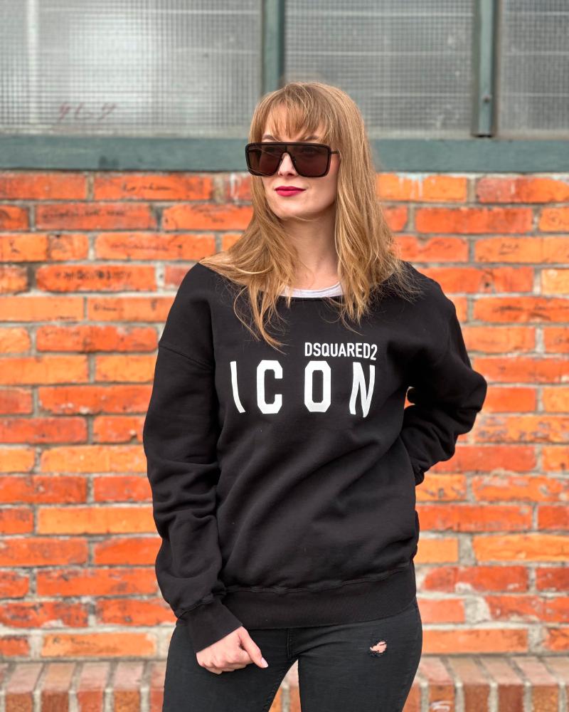 Mikina dámská Dsquared2 ICON černá