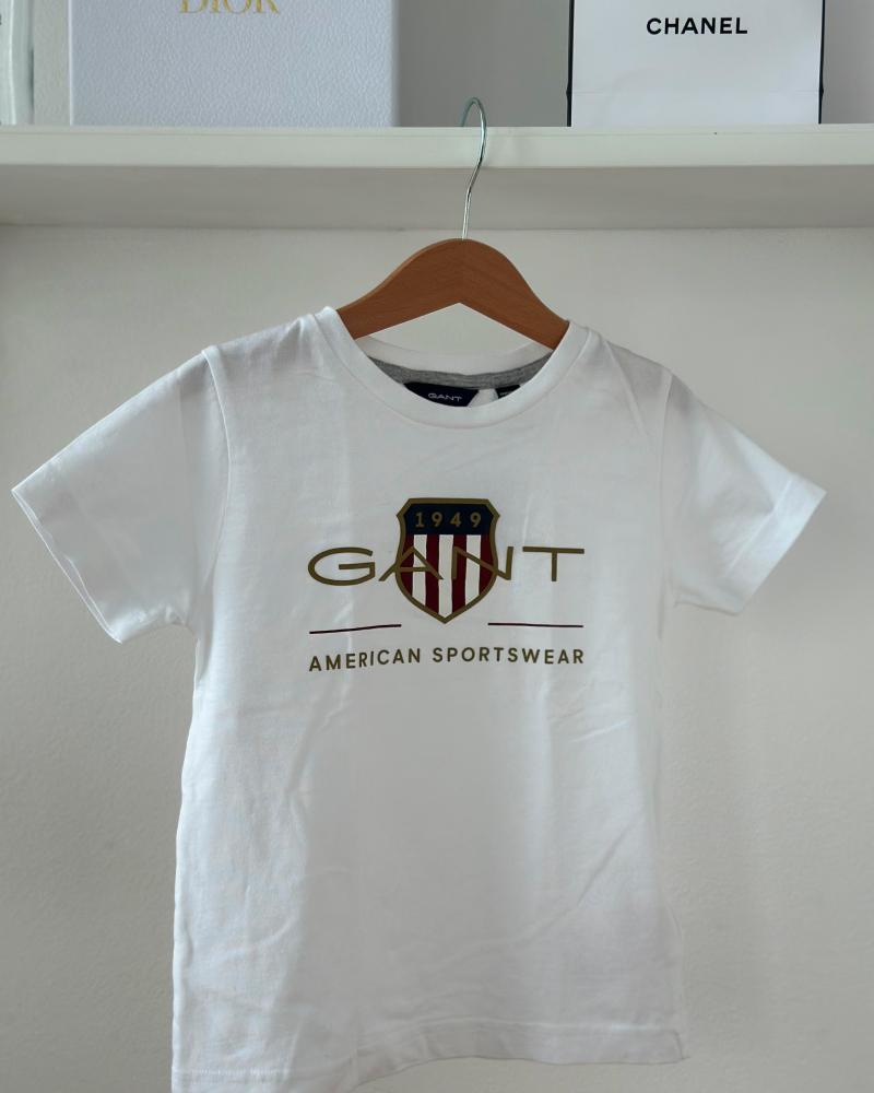 T-shirt for children Gant white with short sleeves