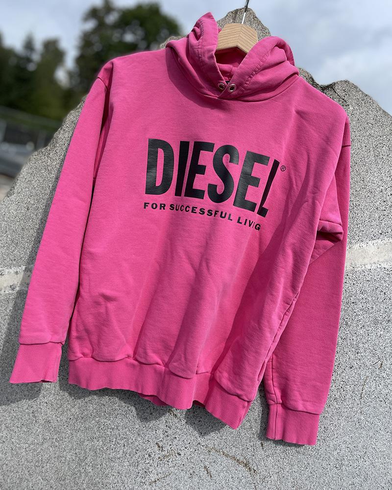 Sweatshirt for children Diesel pink with an inscription