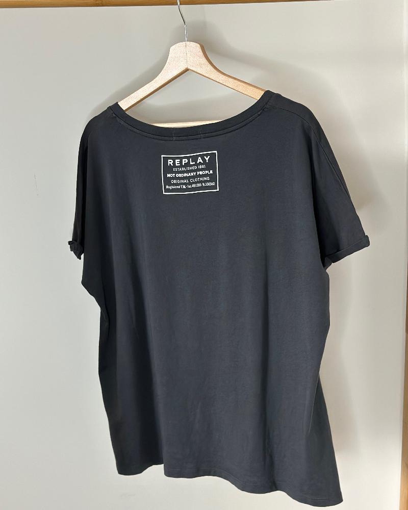 Women's T-shirt Replay gray