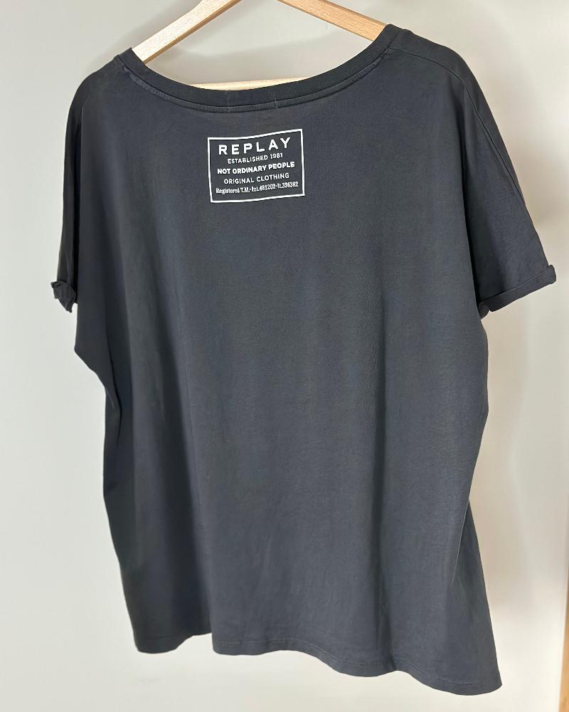 Women's T-shirt Replay gray