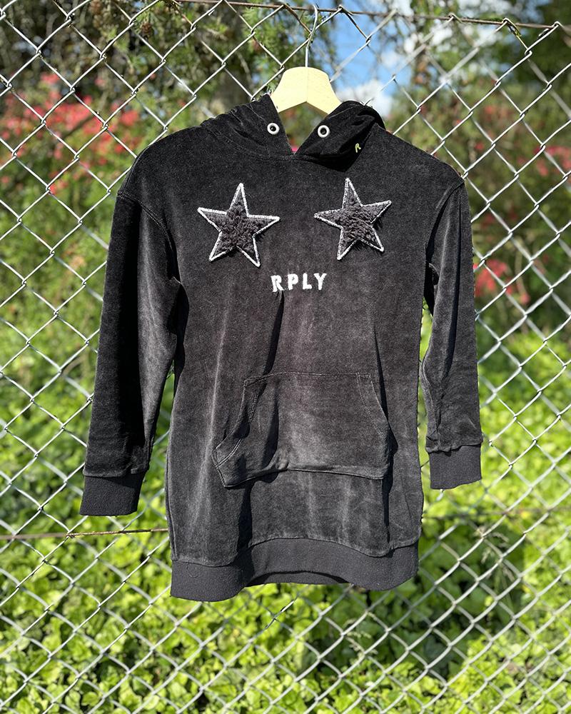 Replay children's sweatshirt black with stars