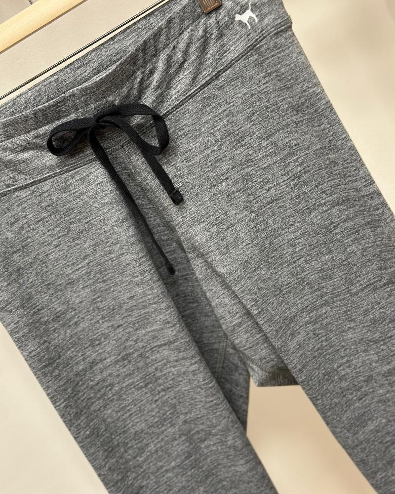 women's sweatpants PINK gray brindle