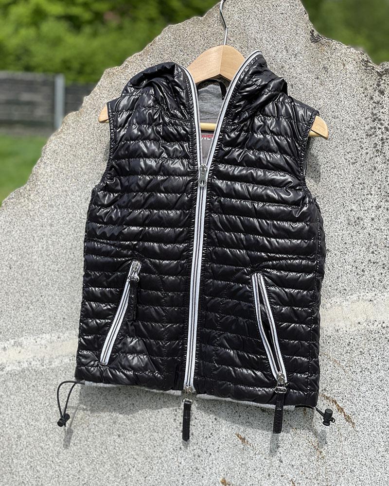Children's vest Duvetica black glossy