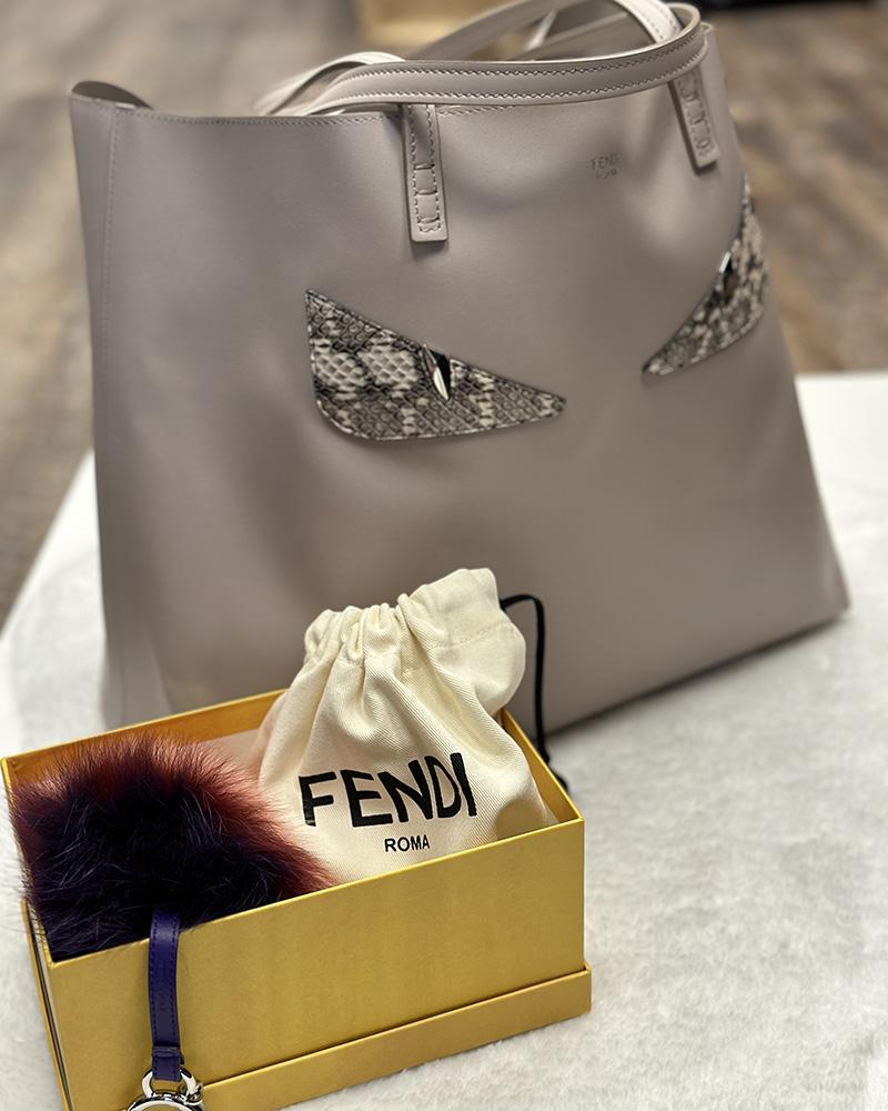 Kabelka dámská FENDI SHOPPER Monster Face