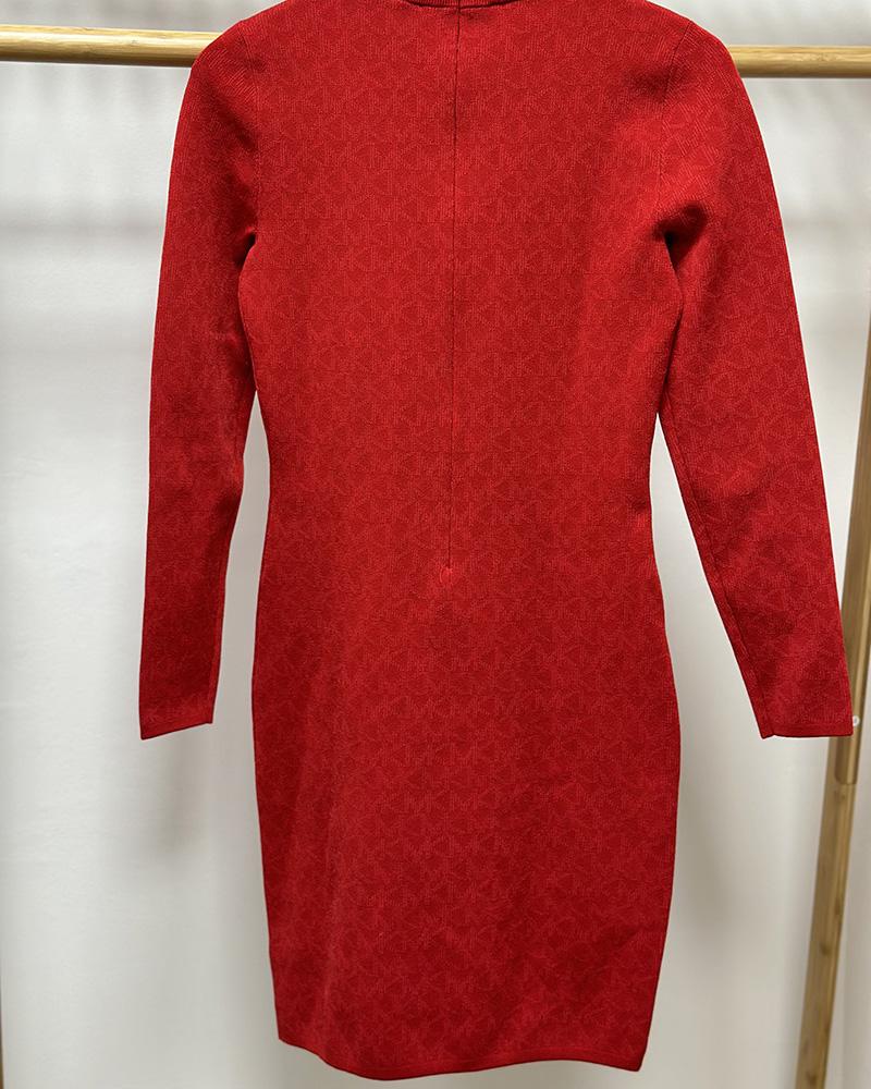 Women's Michael Kors red knitted dress