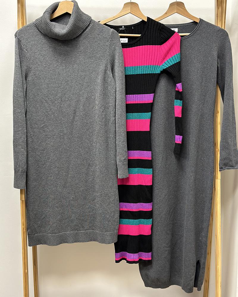 Women's Guess colorful knitted dress with stripes