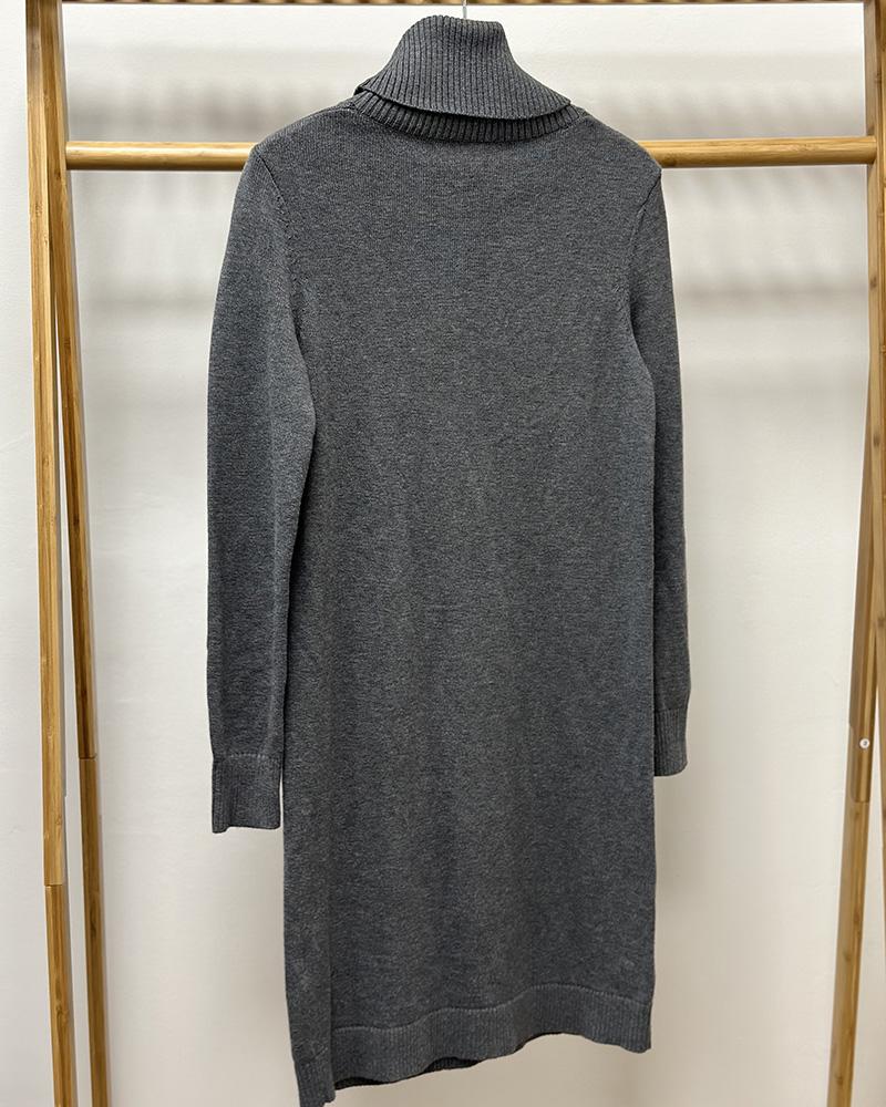 Women's dress Hugo Boss gray with turtleneck 