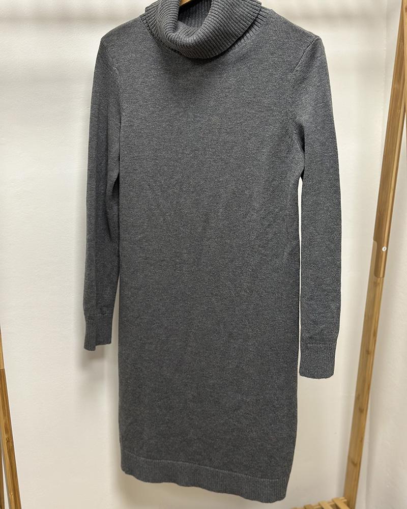 Women's dress Hugo Boss gray with turtleneck 