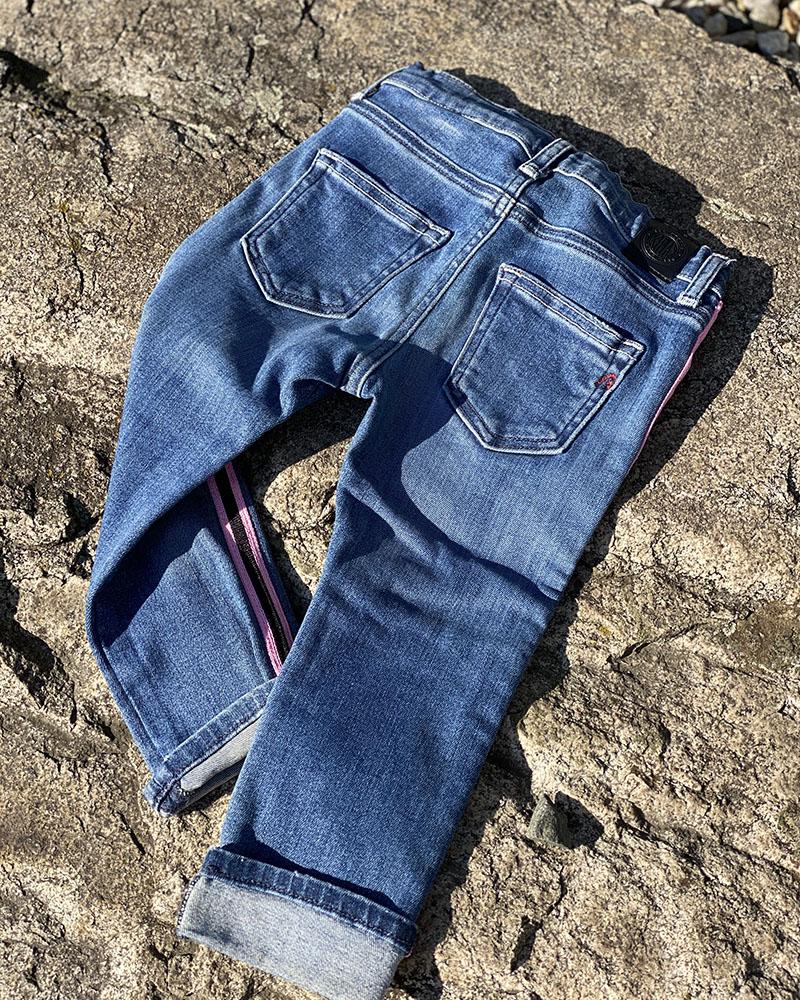 Replay children's jeans with pink stripes