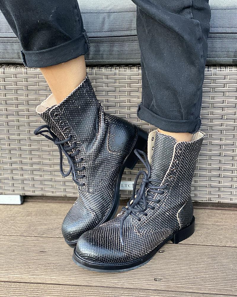 Women's shoes Diesel KOMB BOOT snake