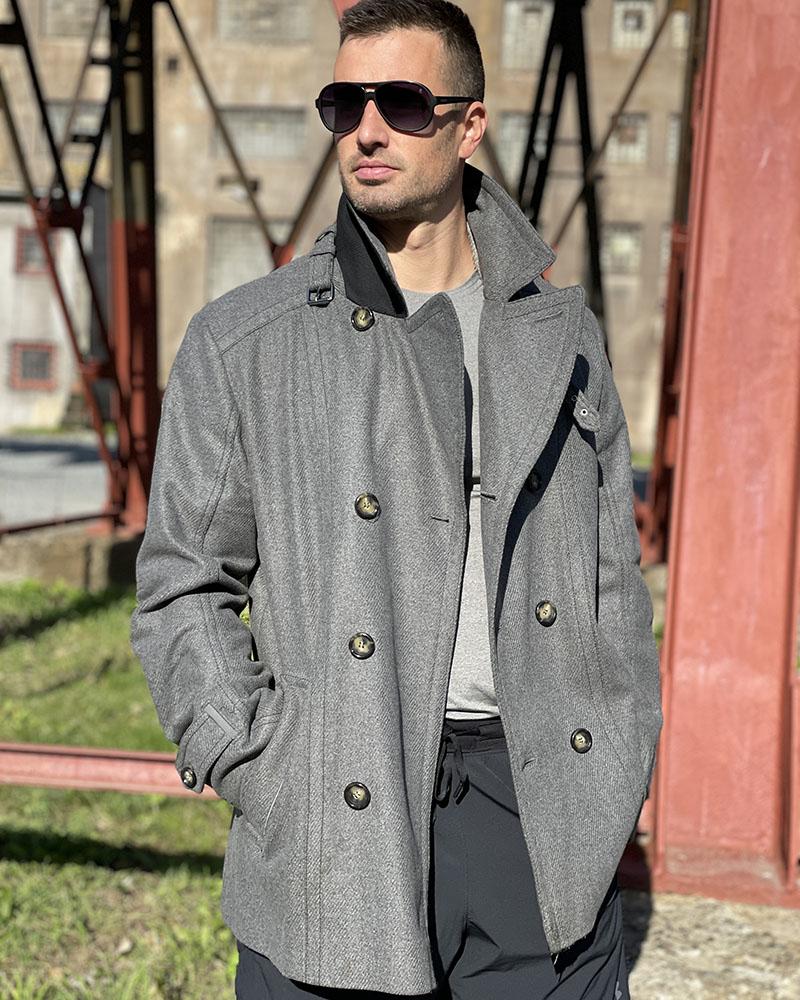 Bogner gray men's coat