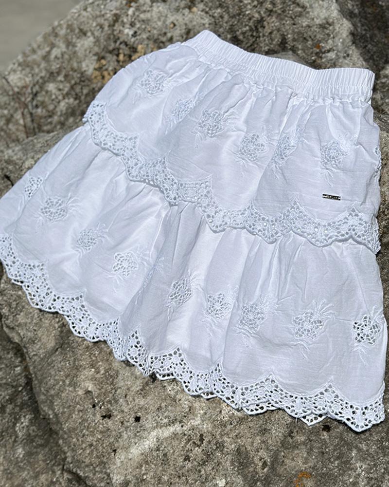 Children's skirt Replay white with madeira