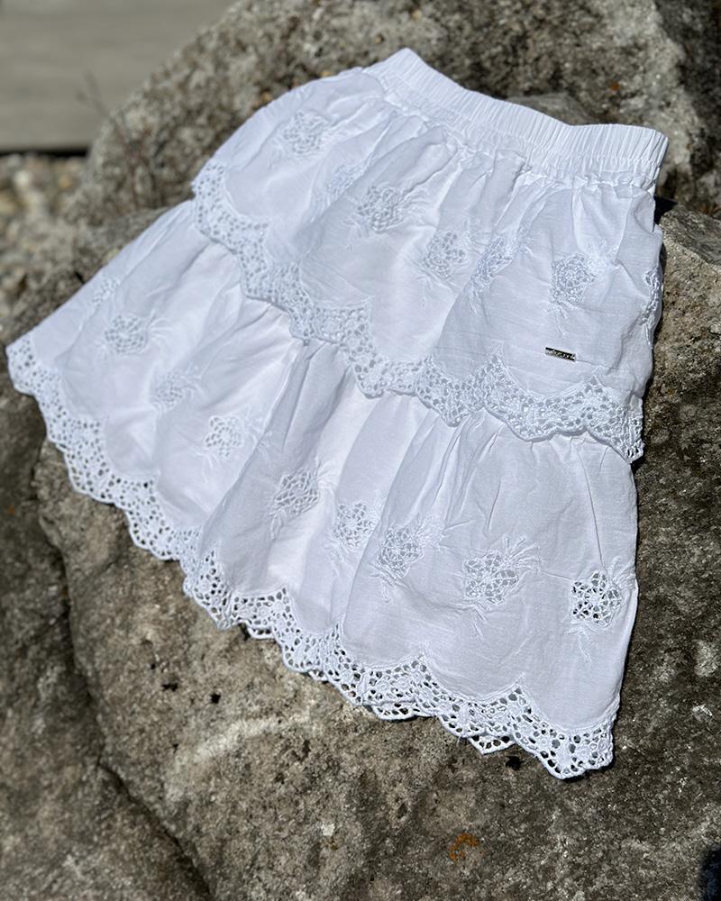 Children's skirt Replay white with madeira