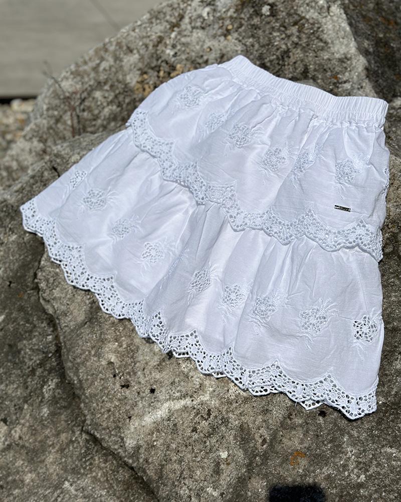 Children's skirt Replay white with madeira