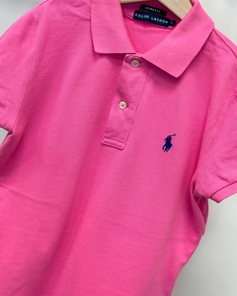 Triko dámské Ralph Lauren růžové polo