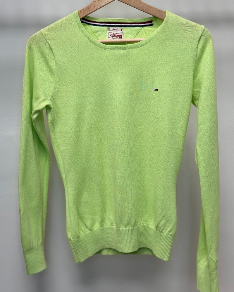 Women's sweater Tommy Hilfiger yellow-green