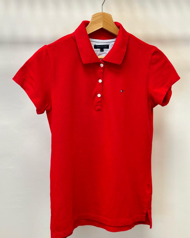 Triko dámské Tommy Hilfiger červené polo