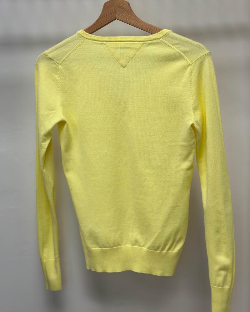 Women's sweater Tommy Hilfiger yellow-green