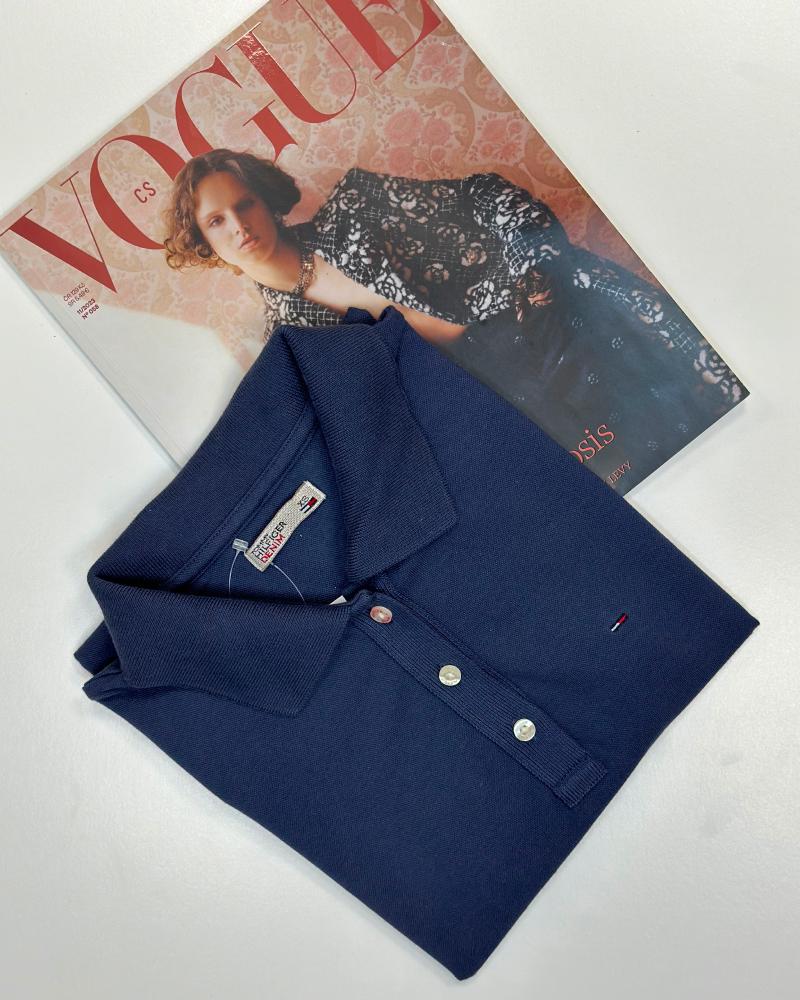 Triko dámské Tommy Hilfiger modré polo