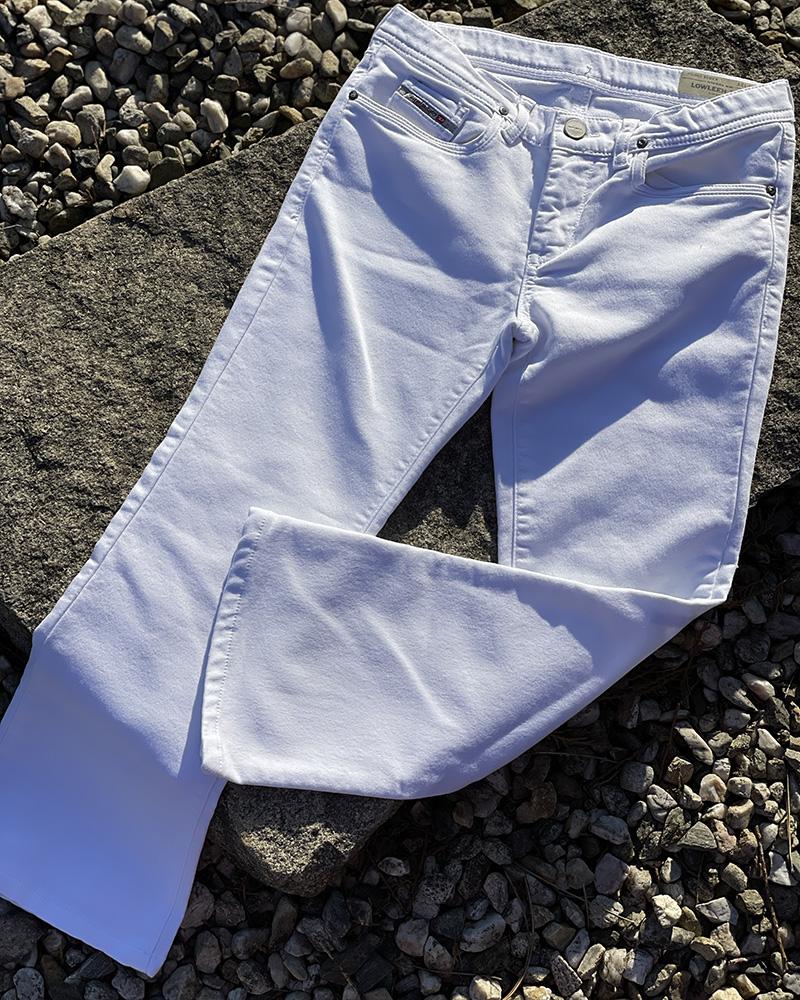 Children's jeans Diesel white bell-shaped