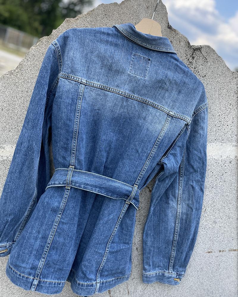 Women's jacket Pinko CONIE denim blue