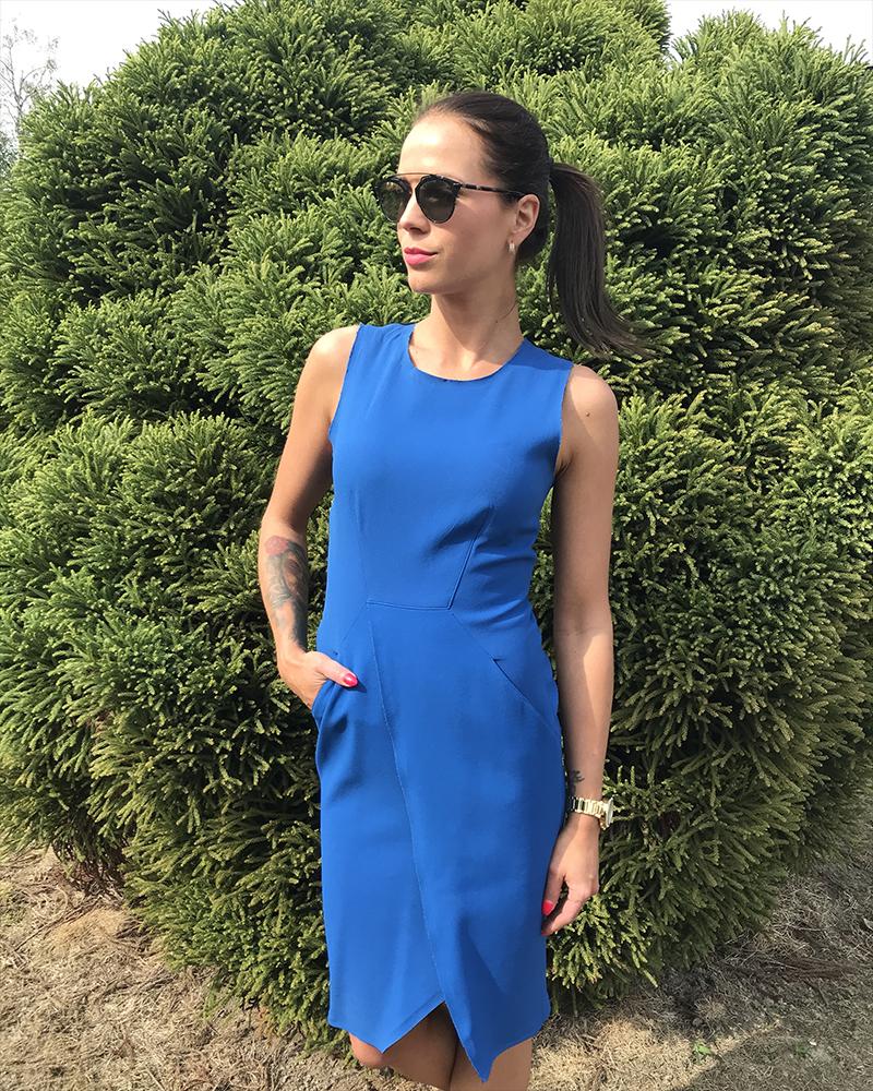 Women's dress Sportmax royal blue