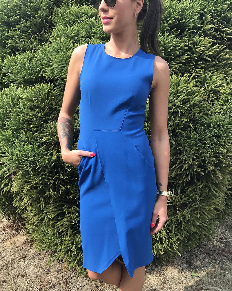 Women's dress Sportmax royal blue