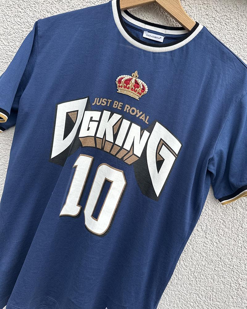 Children's t-shirt Dolce &amp; Gabbana blue king-just be royal