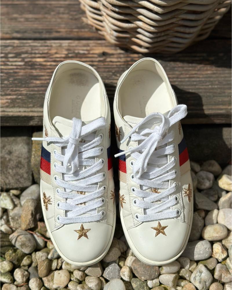 Tenisky dámské Gucci Off white Ace Bee and Stars