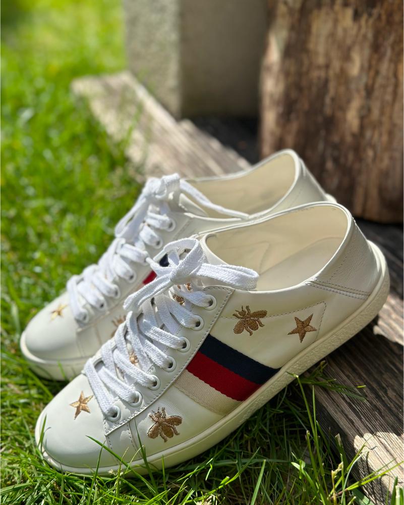 Tenisky dámské Gucci Off white Ace Bee and Stars