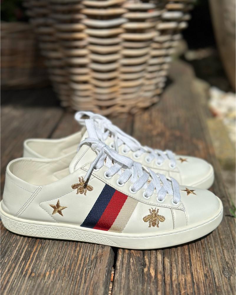 Tenisky dámské Gucci Off white Ace Bee and Stars