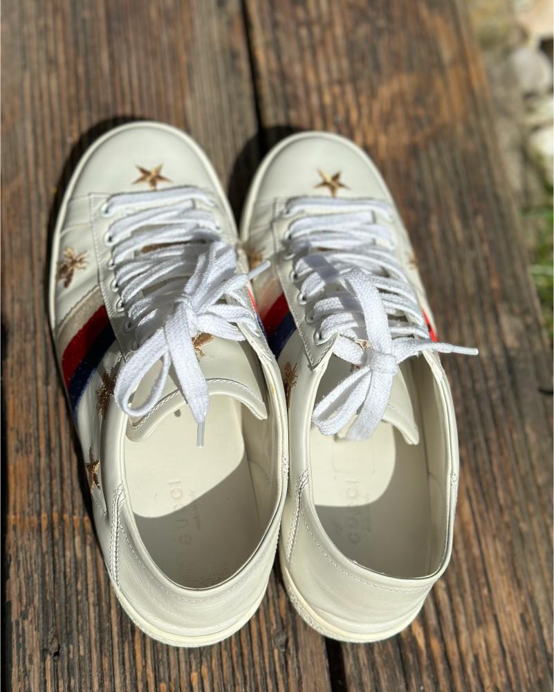 Tenisky dámské Gucci Off white Ace Bee and Stars