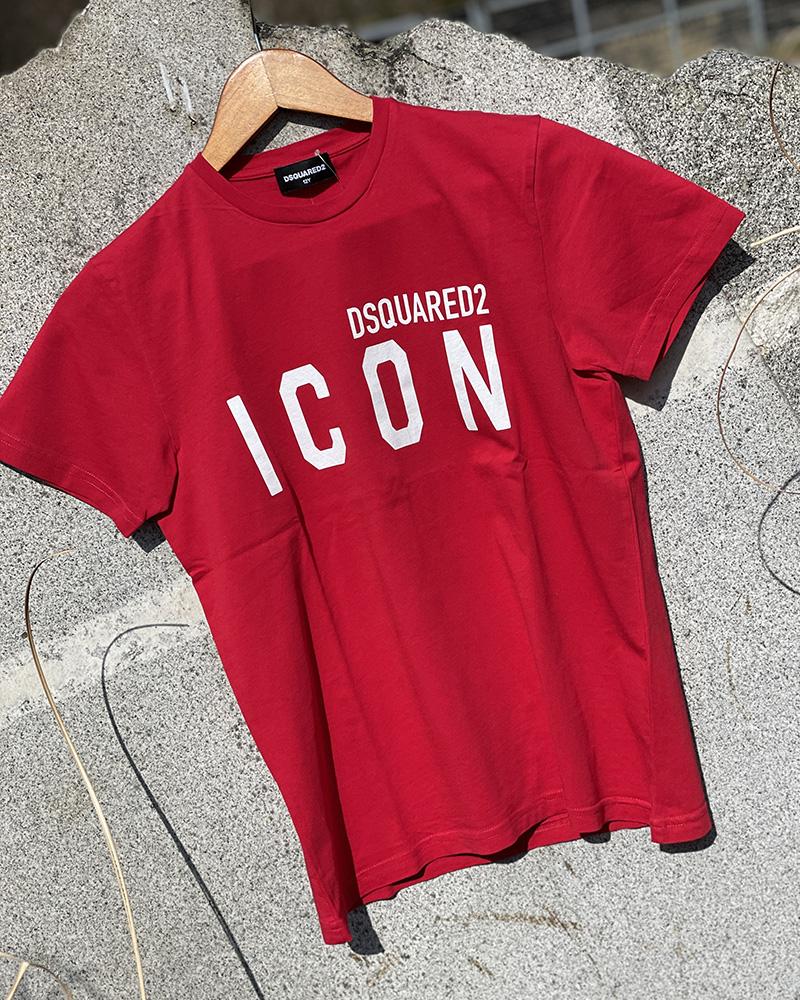 Triko dětské Dsquared2 ICON červené