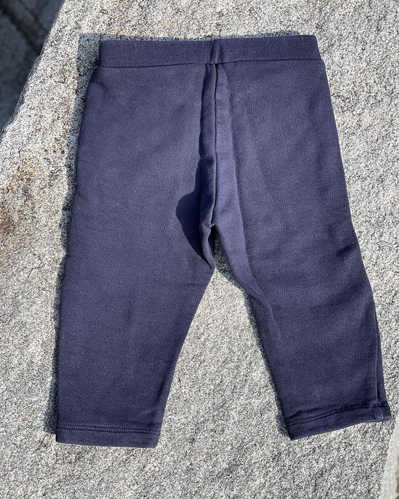 Diesel children's sweatpants dark blue with a rose