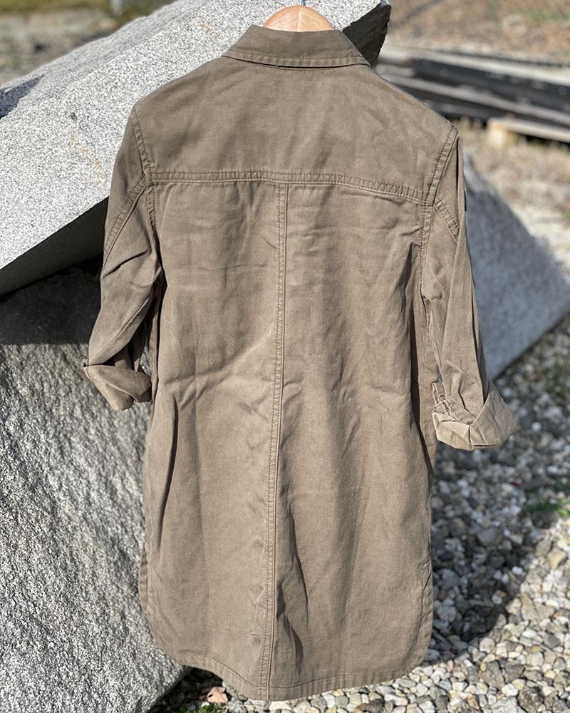 Replay khaki children's shirt with patches