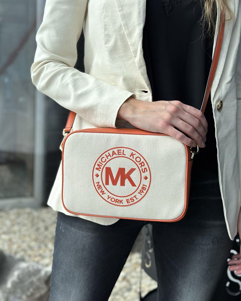 Kabelka dámská Michael Kors FULTON SPORT oranžová