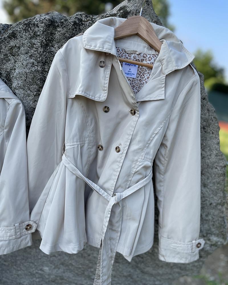 Children's coat Mayoral TRENCHCOAT cream