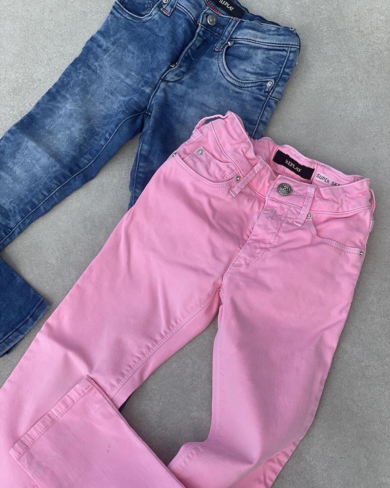 Children's jeans Replay SUPER SKINNY pink