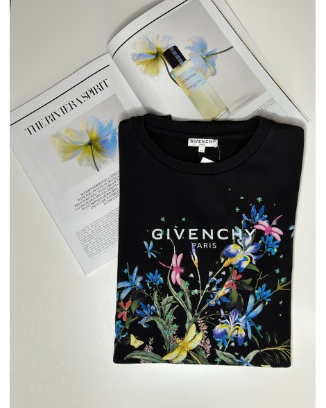 Mikina dětská Givenchy černá floral