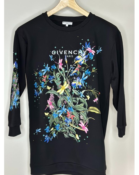 Mikina dětská Givenchy černá floral